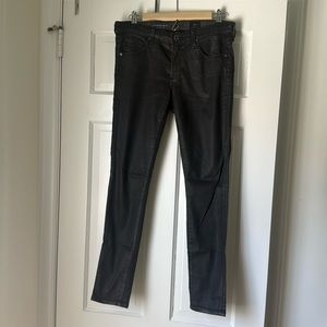 AG Jeans, The Legging Ankle, coated brown